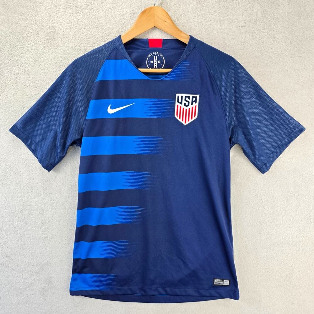 Nike USA Soccer Jersey 2018 Away Blue Men's Size Small USMNT National Team